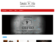 Tablet Screenshot of escuelaorfeo.com